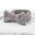 Autumn/Winter Plush Bow Headband Gray