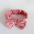 Autumn/Winter Plush Bow Headband Leather Red