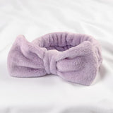 Autumn/Winter Plush Bow Headband Purple