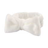 Autumn/Winter Plush Bow Headband White