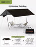 black Canopy Version-Canopy+Folding Table+2 Moon Chairs