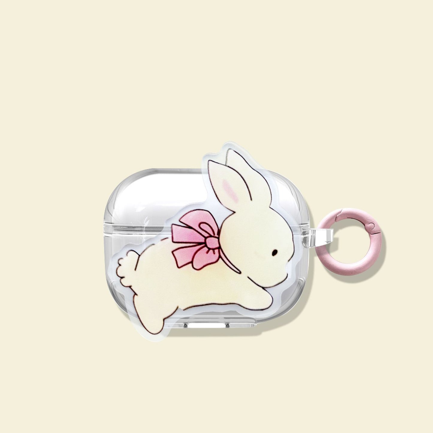 Bow Pattern + Round Ring Apple Airpods 4