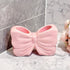 Bowknot Double‑Slot Toothbrush Storage Holder - Pink