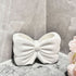 Bowknot Double‑Slot Toothbrush Storage Holder - white
