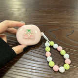 Cherry Bear Rabbit [Pink Shell] + Bead Chain AirPods Pro