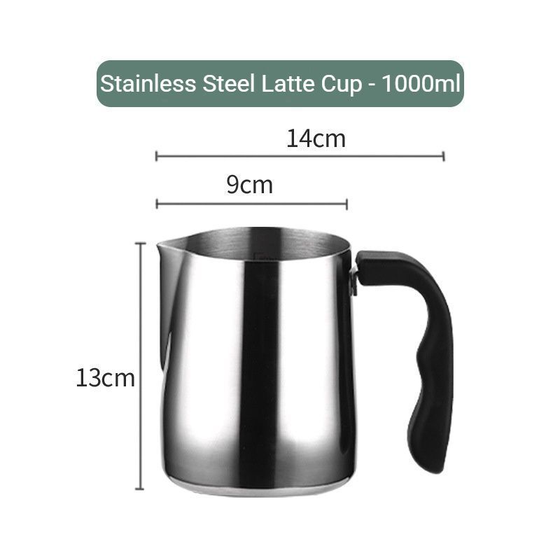 StainlessSteelCoffeeLatteArtCup1000ml-ModelA