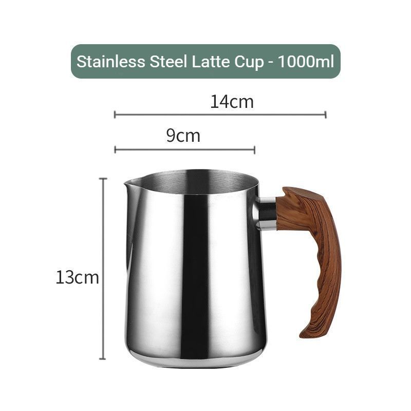StainlessSteelCoffeeLatteArtCup1000ml-ModelC