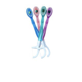 Disposable 3-in-1 Soft Toothbrush with Burst Bead