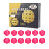 Durable Rose-Red Pickleballs 40-Holes 12-Pack (Color Box)