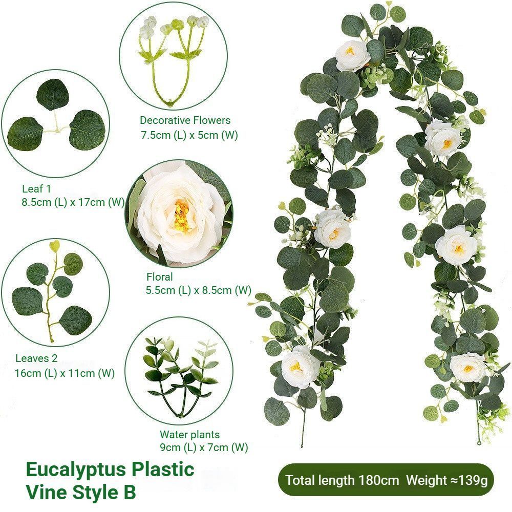 Eucalyptus with Flowers - 60 Heads