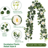 Eucalyptus with Flowers -60Heads- A