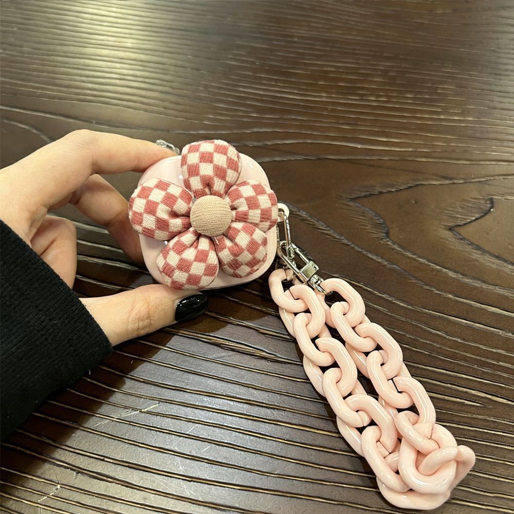 Gingham Flower [Pink Shell] + Pink Bracelet AirPods Pro
