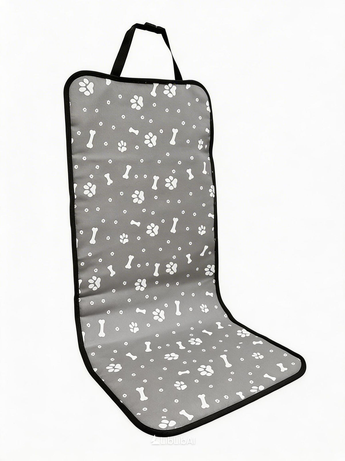 PetGrayBonePrintCarMat
