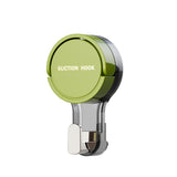 green Suction cup hook