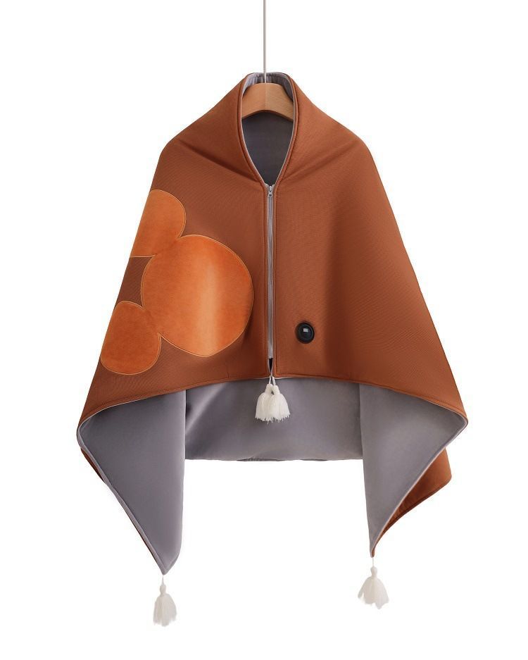 Heating Shawl - Brown 