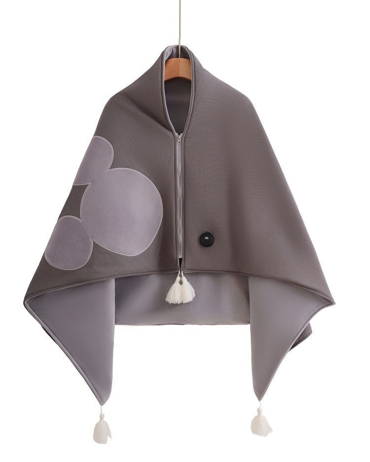 Heating Shawl - grey 
