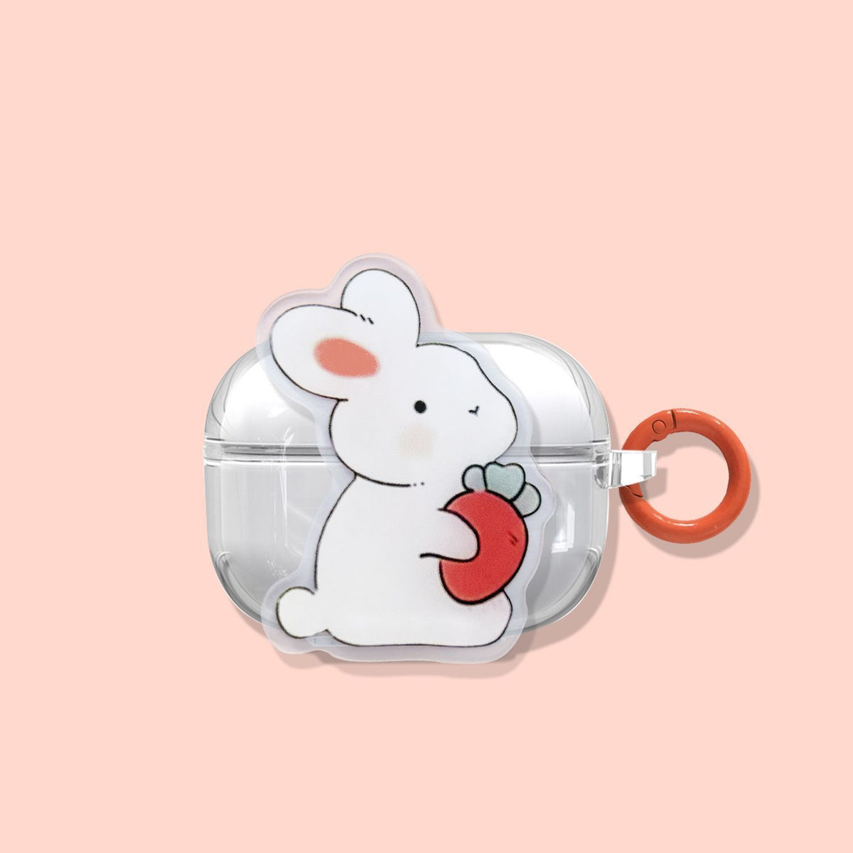 Hugging Radish Rabbit + Round Ring Apple AirPods Pro