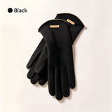Ladies Winter Warm Cashmere Gloves DY43 Dai Yue Black