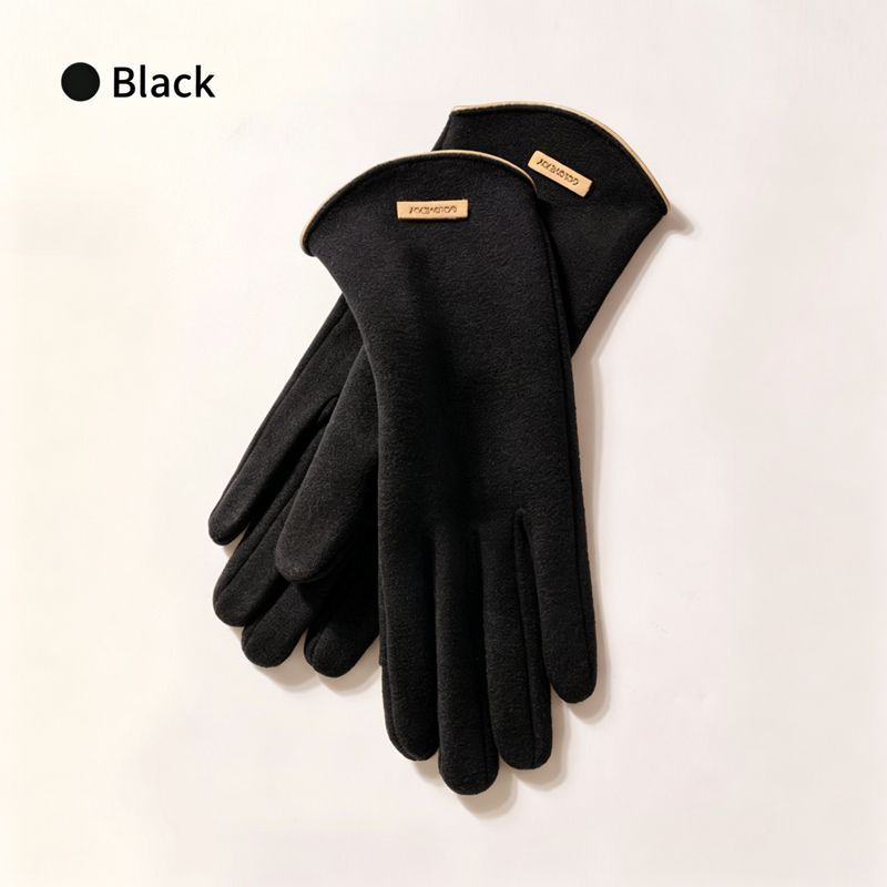 Ladies Winter Warm Cashmere Gloves DY43 Dai Yue Black