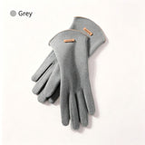 Ladies Winter Warm Cashmere Gloves DY43 Moonlight Gray