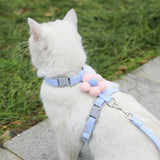 Pet Harness-Blue+1.2m Leash+Size S