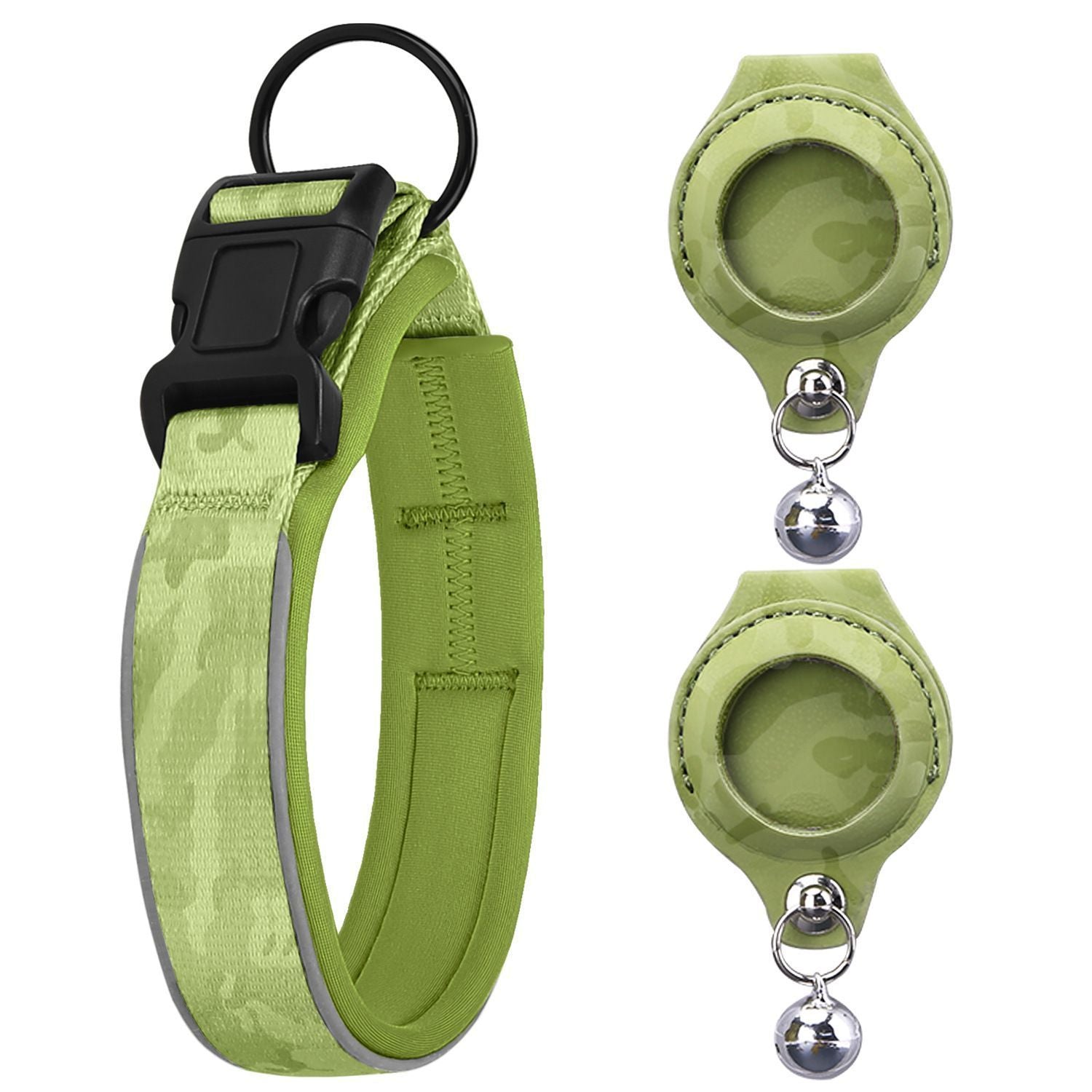 Pet positioning collar-Camo Green 1Pair2-S-without locator