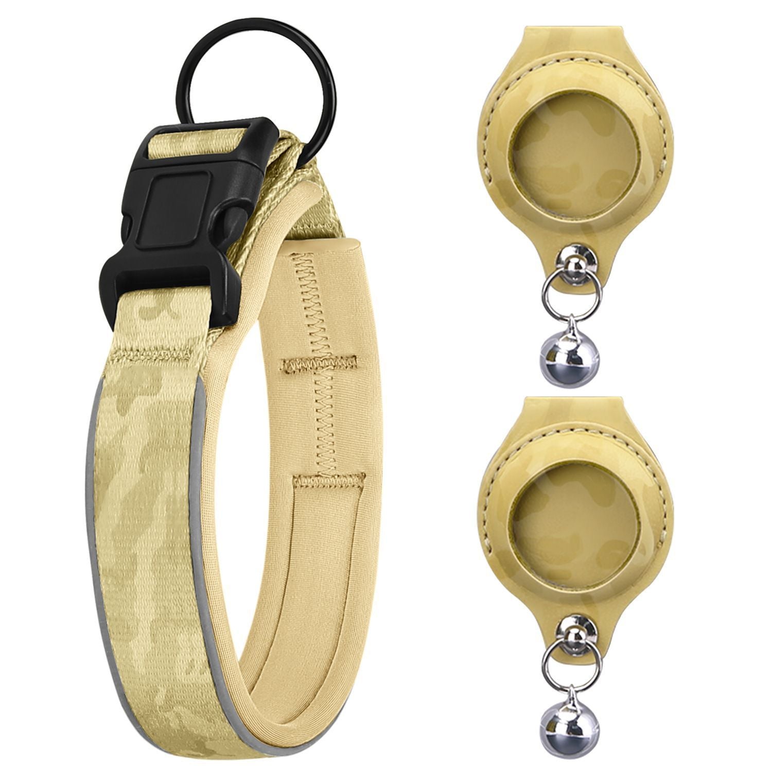 Pet positioning collar-Camo Yellow 1Pair2-XL-without locator