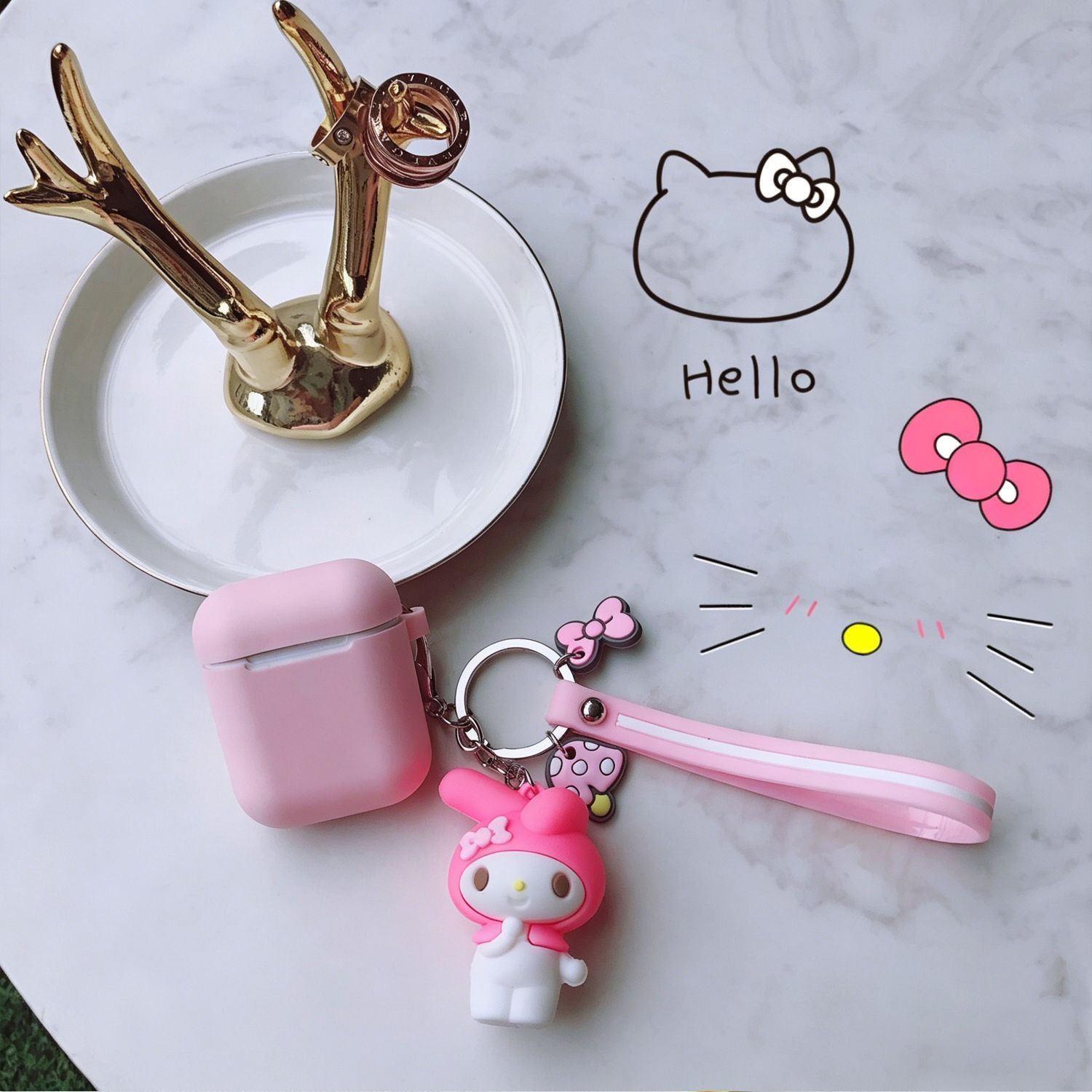 pink case + pink Meidi pendant Apple AirPods pro