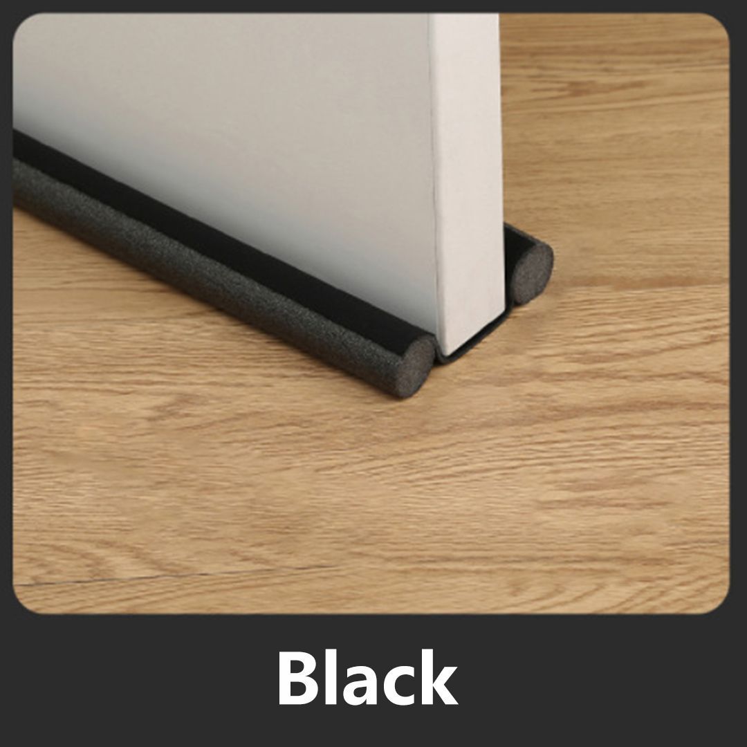 Door gap and bottom sealing strip-Black