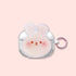 Shy Pink-faced Rabbit + Round Ring Apple Airpods 3