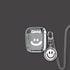 Smiley Face AirPods 1 2 Case+Keyring+Necklace