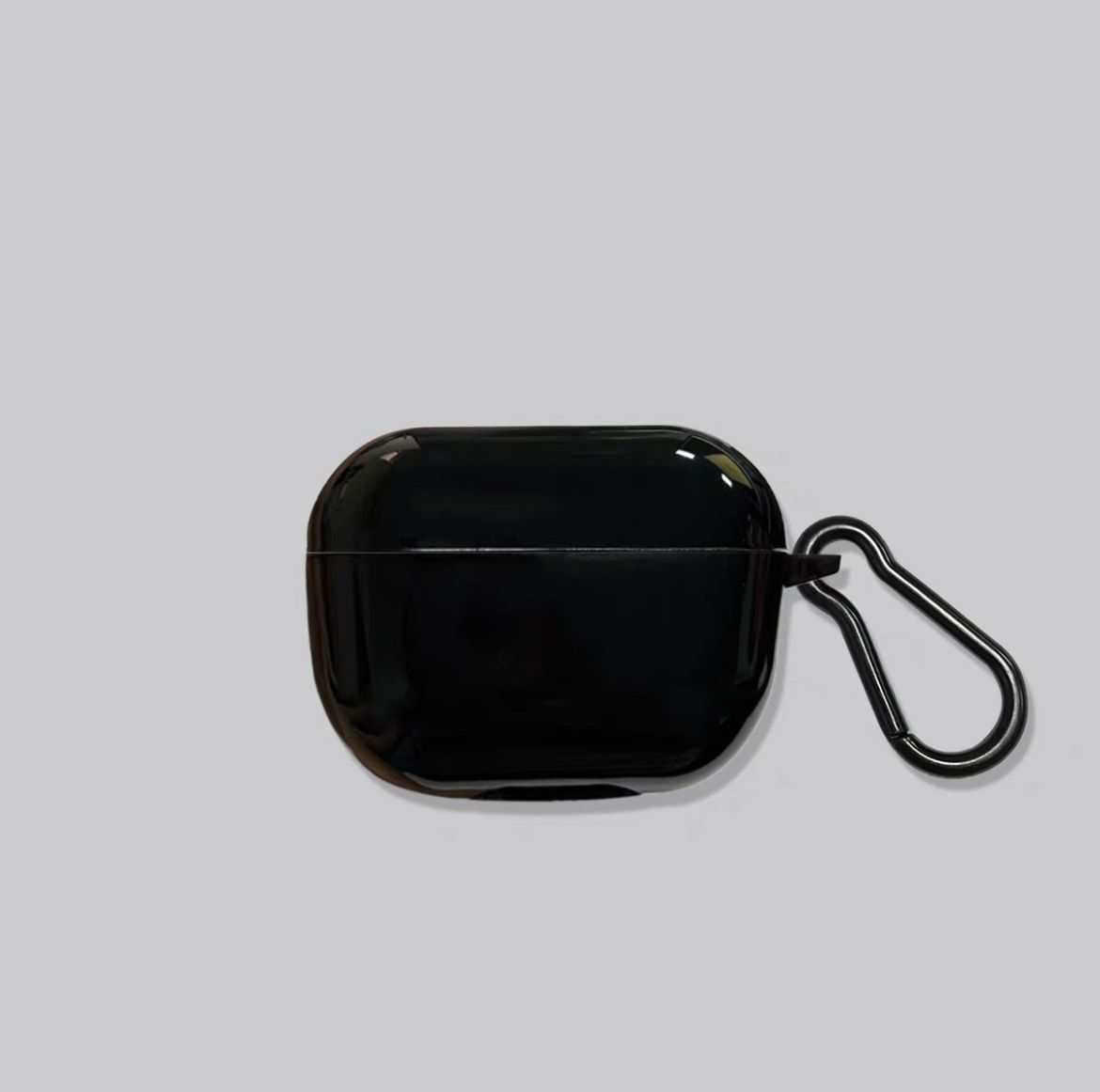 Solid Black Soft Case + Hook AirPods Pro 2