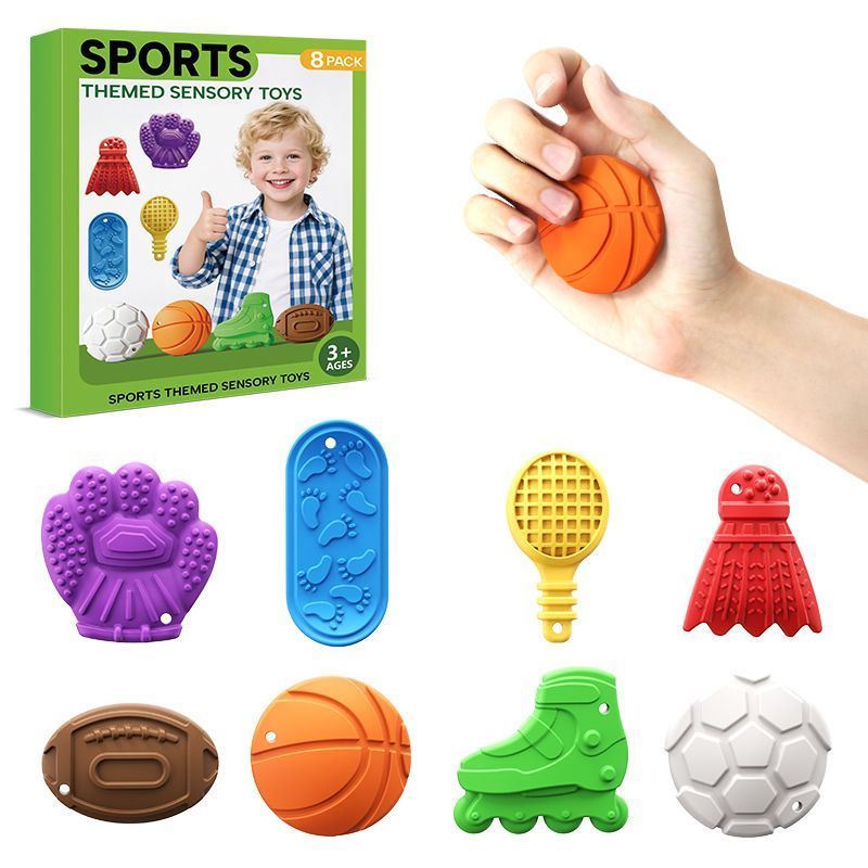 Sports Sensory Toys - 8-Piece Set