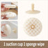 SuctionCupSpongeDishCloth-White