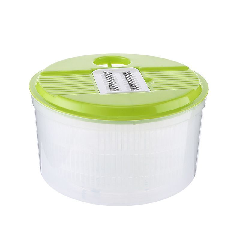 Vegetable washing basket-Green 2in1 with Julienne and Slicing Function