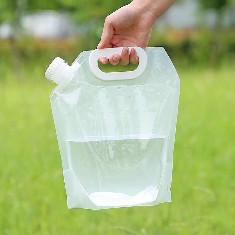 Outdoor portable folding water storage bag-3L transparent