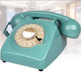 Wireless Bluetooth Desk Phone Style 2-blue green