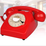 Wireless Bluetooth Desk Phone Style 2-dark red