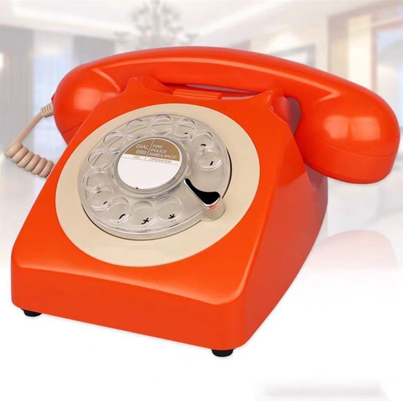 Wireless Bluetooth Desk Phone Style 2-orange