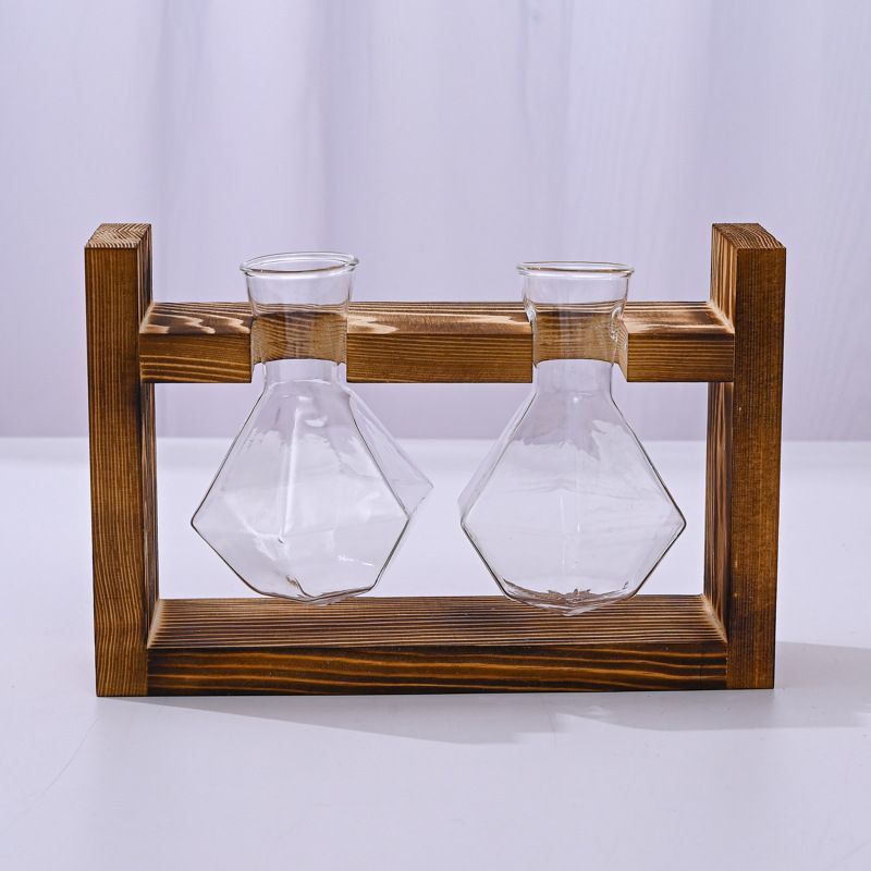 HydroponicWoodenFramewithSnap-On-DiamondDoubleBottle
