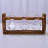 HydroponicWoodenFramewithSnap-On-DiamondTripleBottle