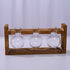 HydroponicWoodenFramewithSnap-On-SphericalTripleBottle