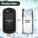 4 Pack Extra Large Ice Block Mold Black