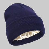 2Pcs Knit Beanie Navy blue 02