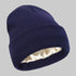 2Pcs Knit Beanie Navy blue 02