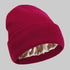 2Pcs Knit Beanie red 03