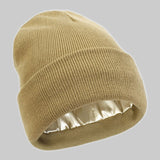 2Pcs Knit Beanie red 03