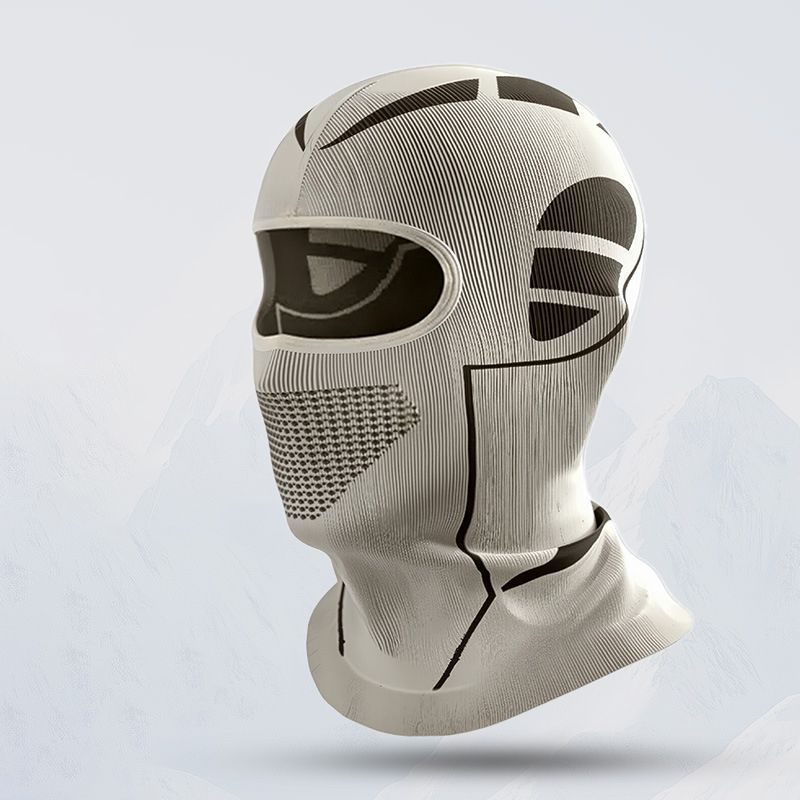 Ski Balaclava White and Grey
