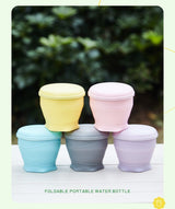 4Pcs Portable Folding Outdoor Water Cup - Pink 