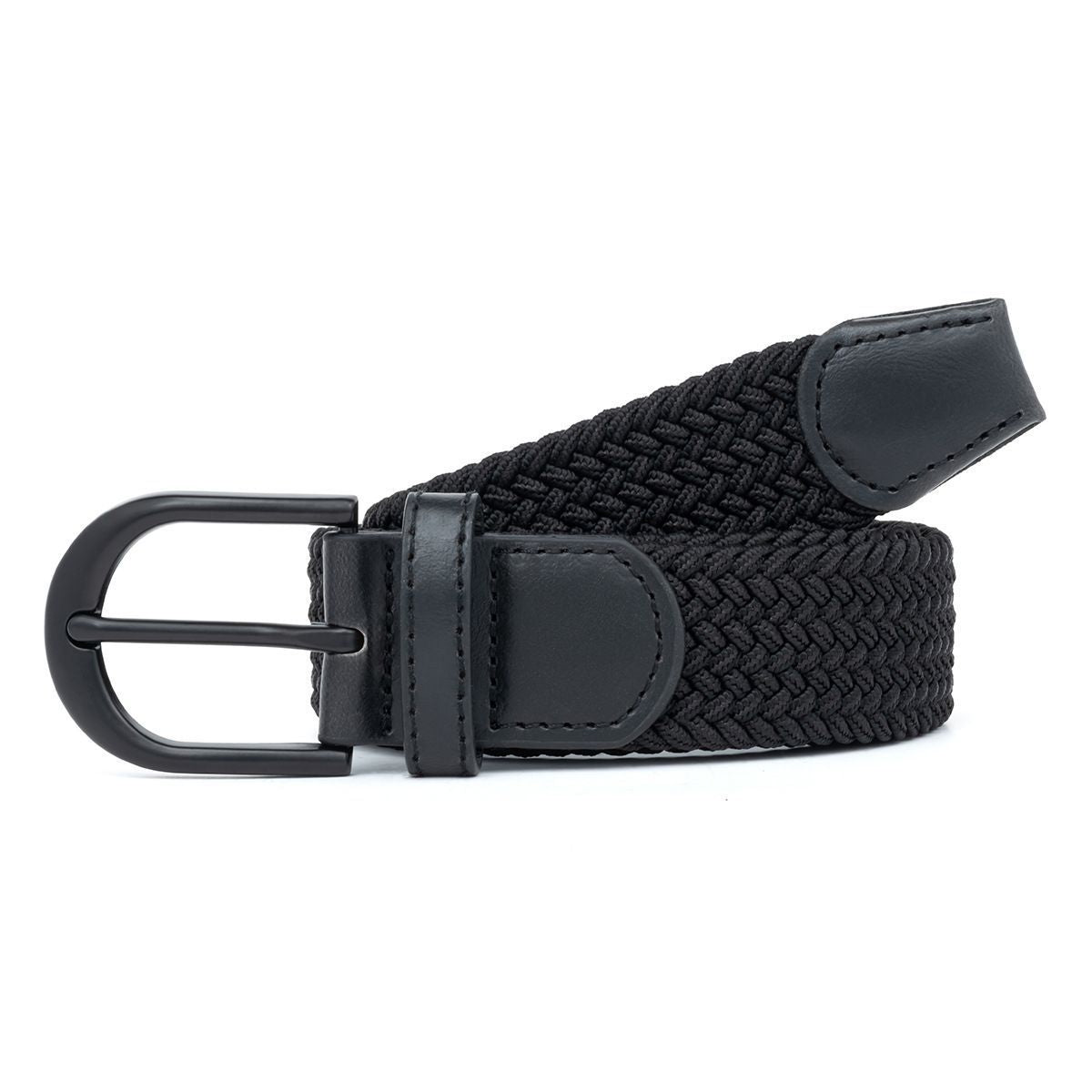 Men's Woven Belt Black 01